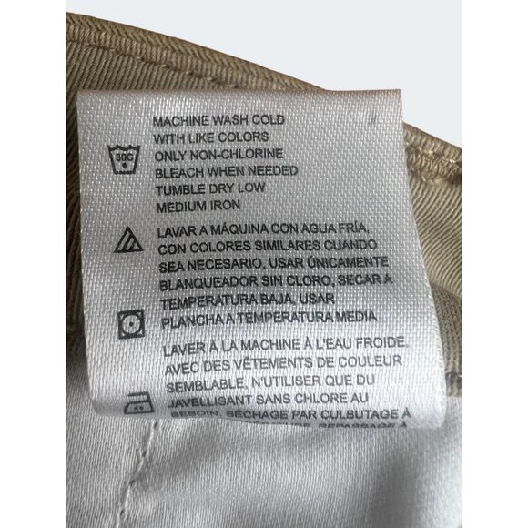 Genuine Dickies Womens Perfectly Slimming High Rise Pant Relaxed Fit Khaki 14R - Picture 10 of 16